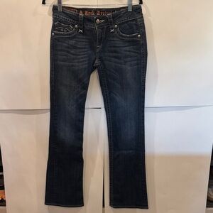 Rock Revival Dark Blue Boot Cut Jeans